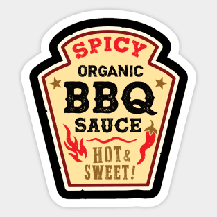 Spicy BBQ Sauce - Hot and Sweet! Sticker